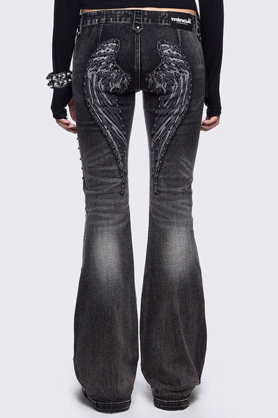 Grunge & Y2K Flare Jeans - Denim Collection | Minga London – Minga