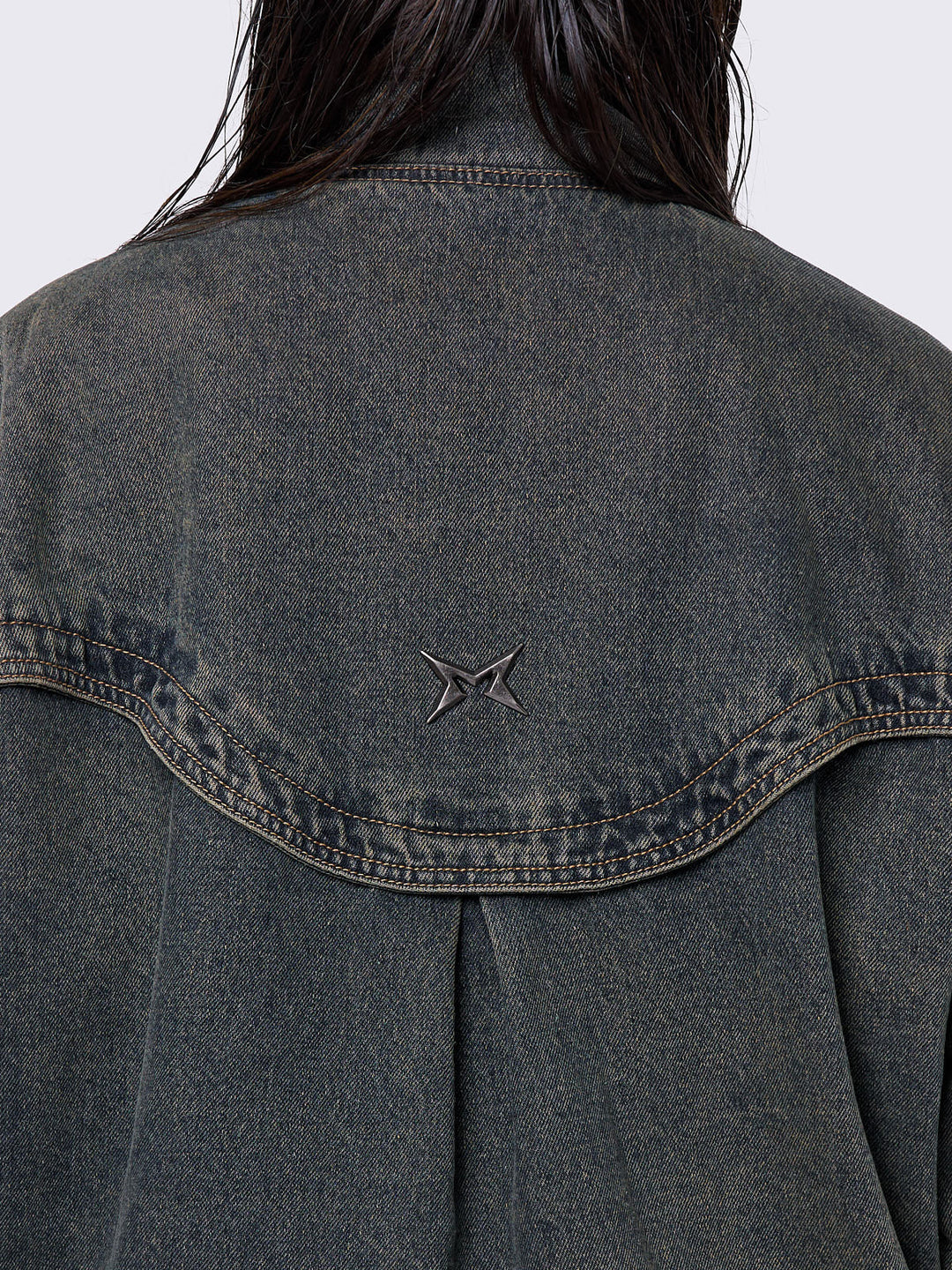 【名作】 MEGMIURA Denim Big collar Jacket 名作】 MEGMIURA Denim Big collar Jacket