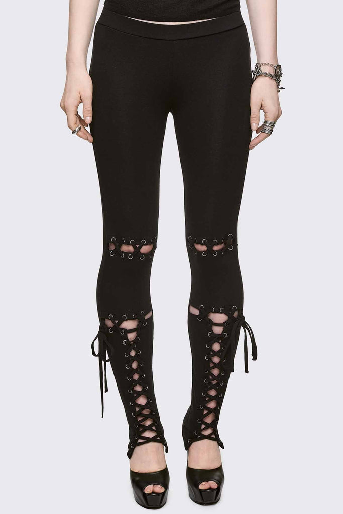 3way lace leggings Rone parc ロネパーク laced-up-leggings-1_8e950f3e-