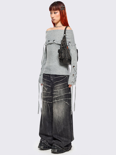Lou Off-Shoulder Sweater