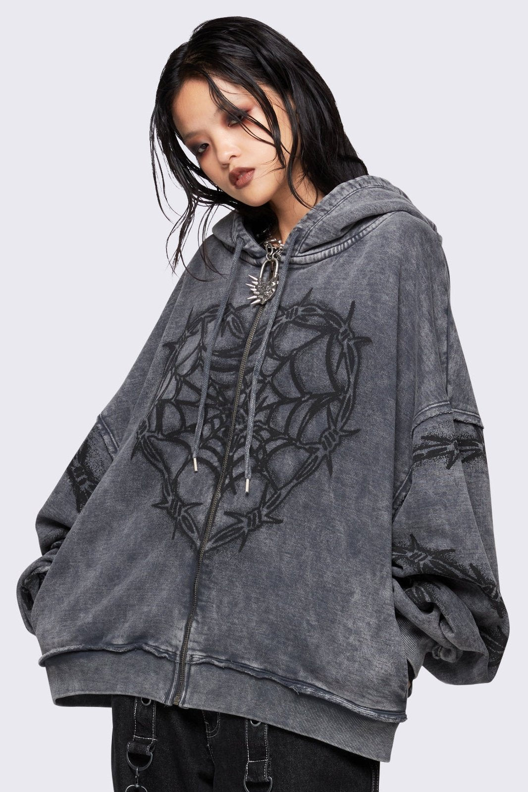 OUROBOROS ZIP HOODIE (GREY) パーカー HOODIES – IDEASWAM
