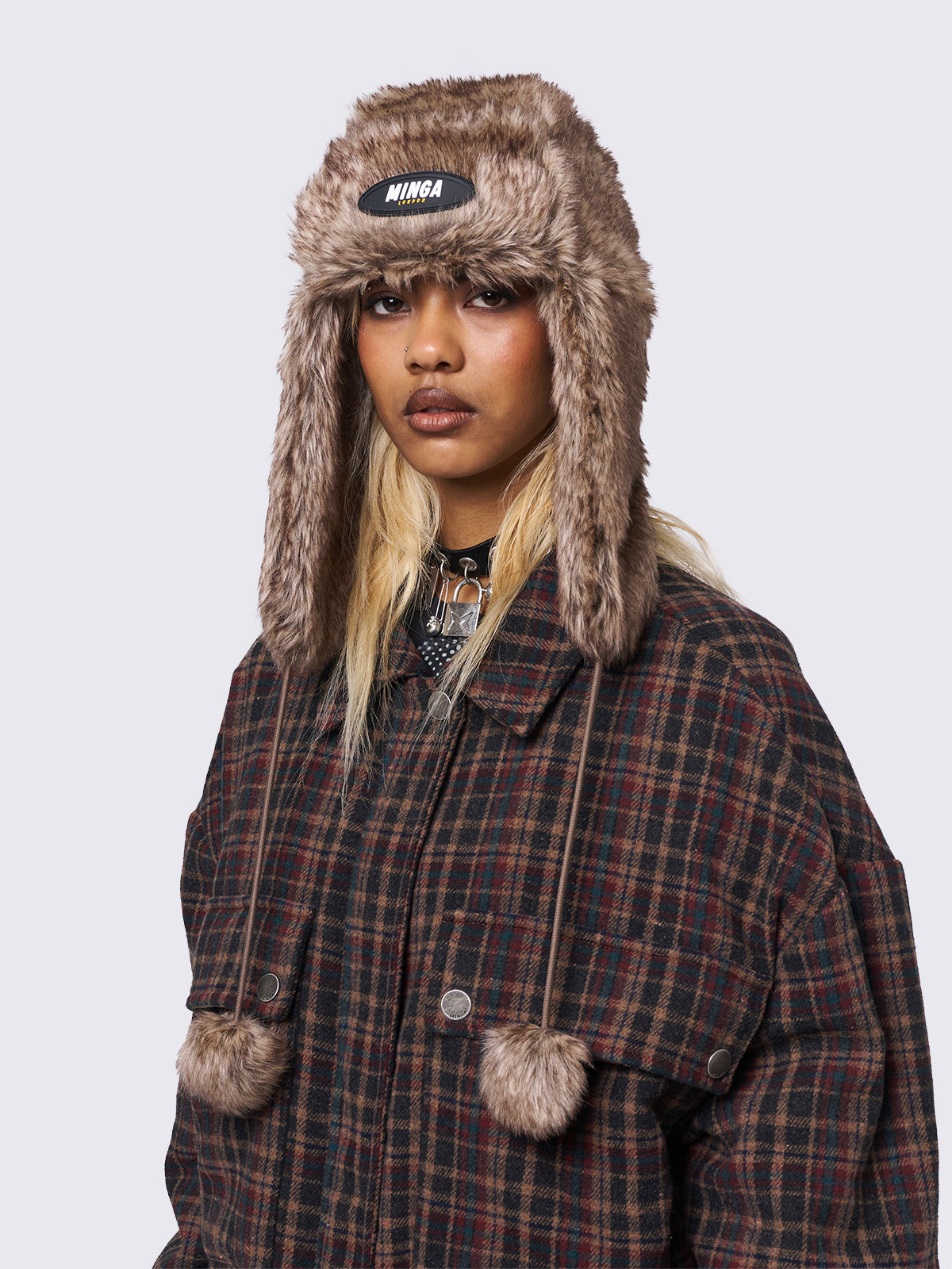 Masha Fluffy Trapper Hat