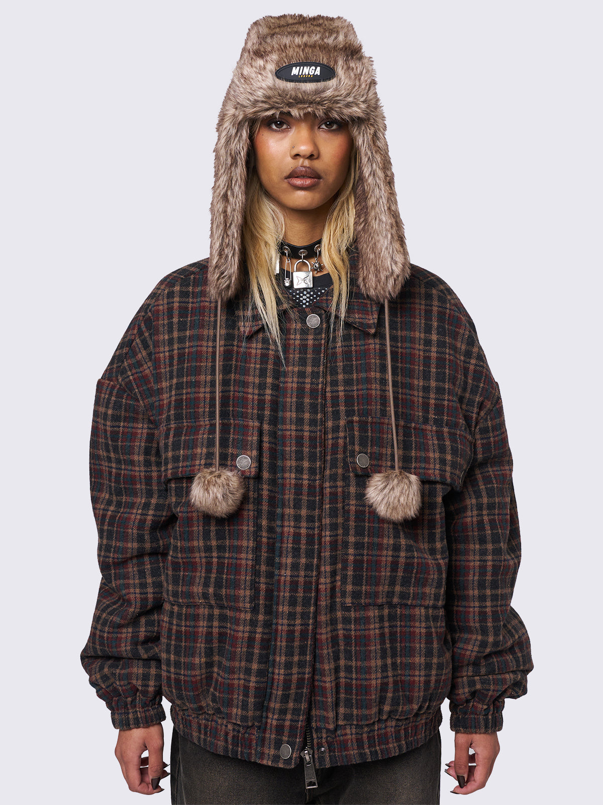 Masha Fluffy Trapper Hat