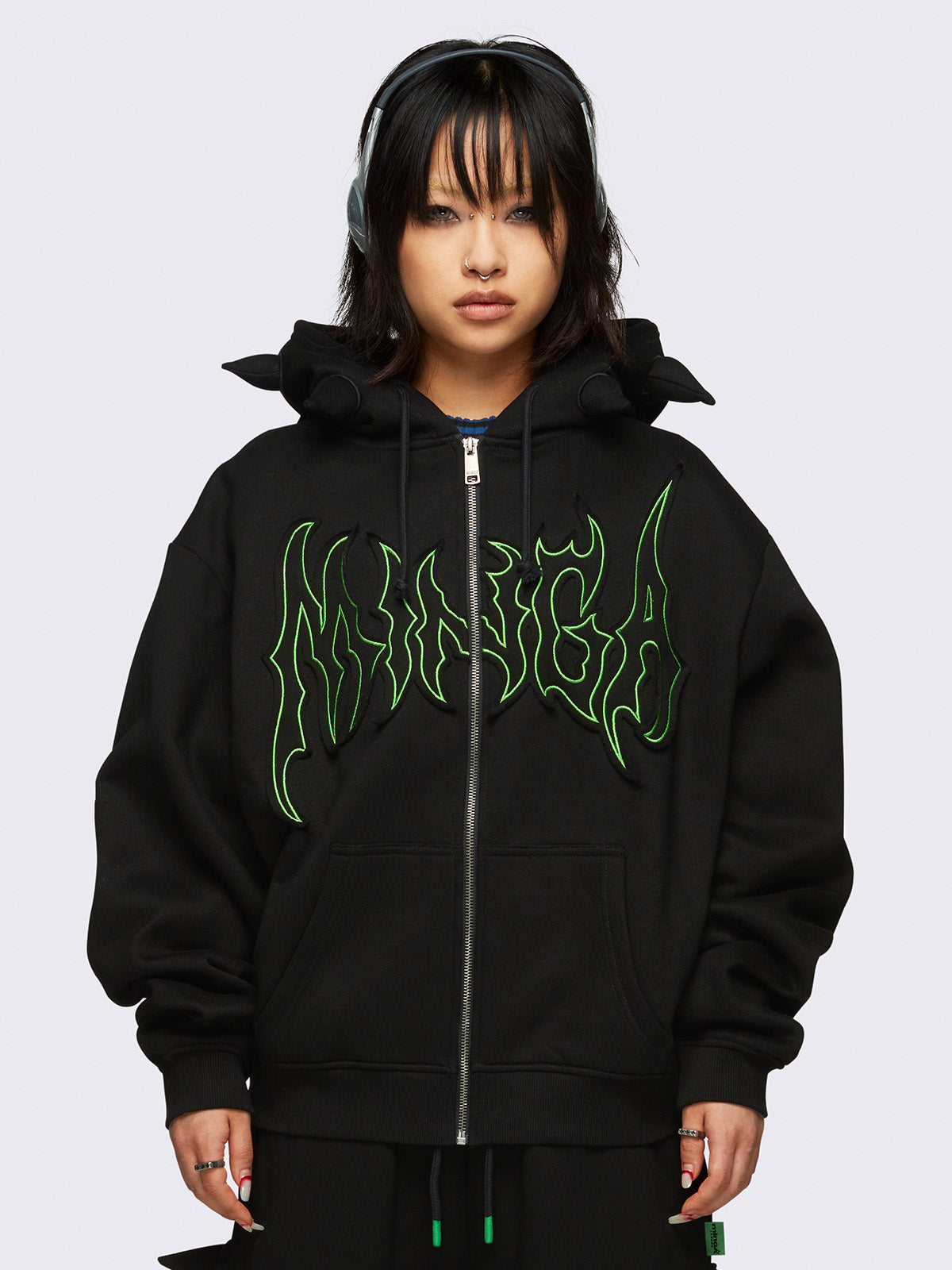 Minga x Energie Gang Spike Zip Up Hoodie