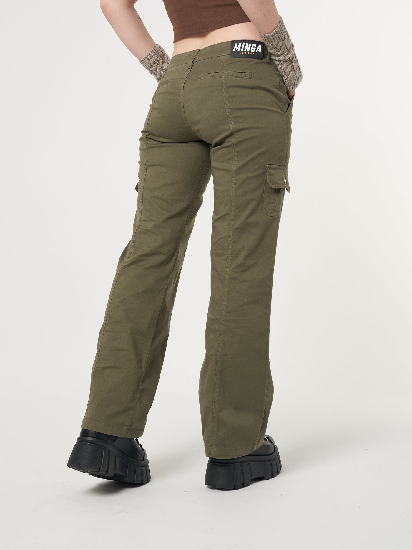 Eve Green Y2k Cargo Pants - Minga EU