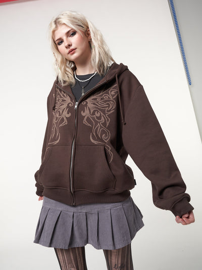 Fairy Wings Zip Up Hoodie - Minga EU