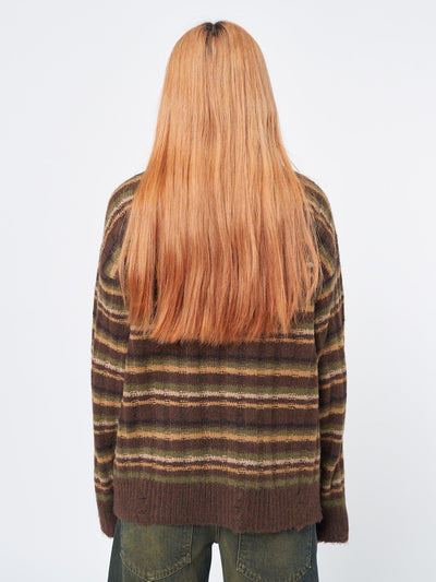 Hazel Striped Chunky Knit Jumper - Minga EU