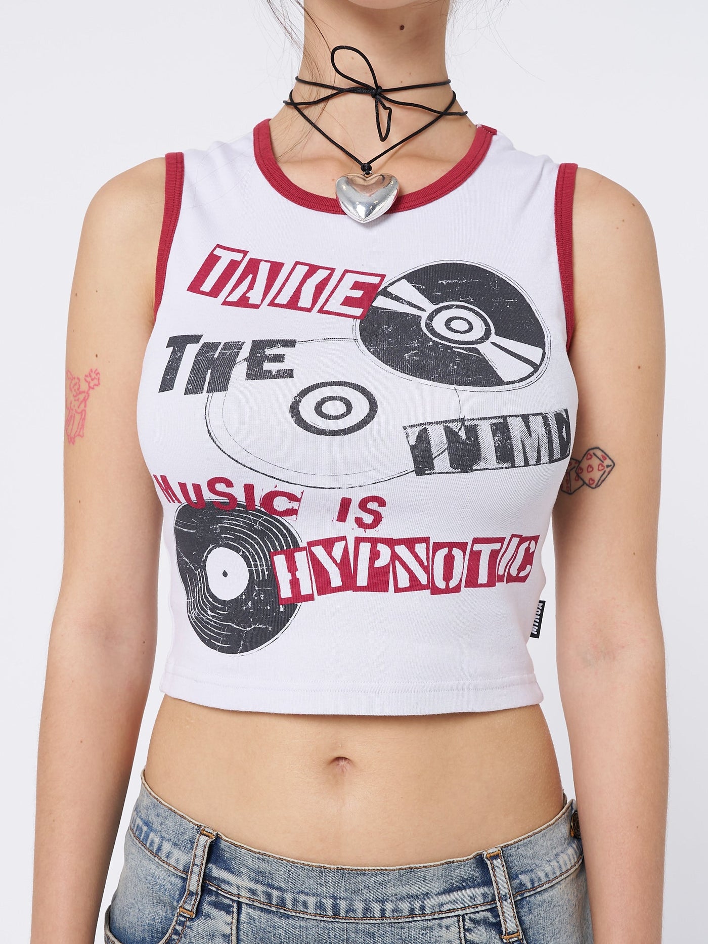 Hypnotic Graphic Print Vest Top - Minga EU