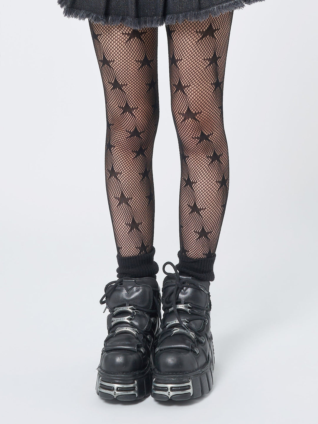 In The Stars Fishnet Black Tights | Minga London