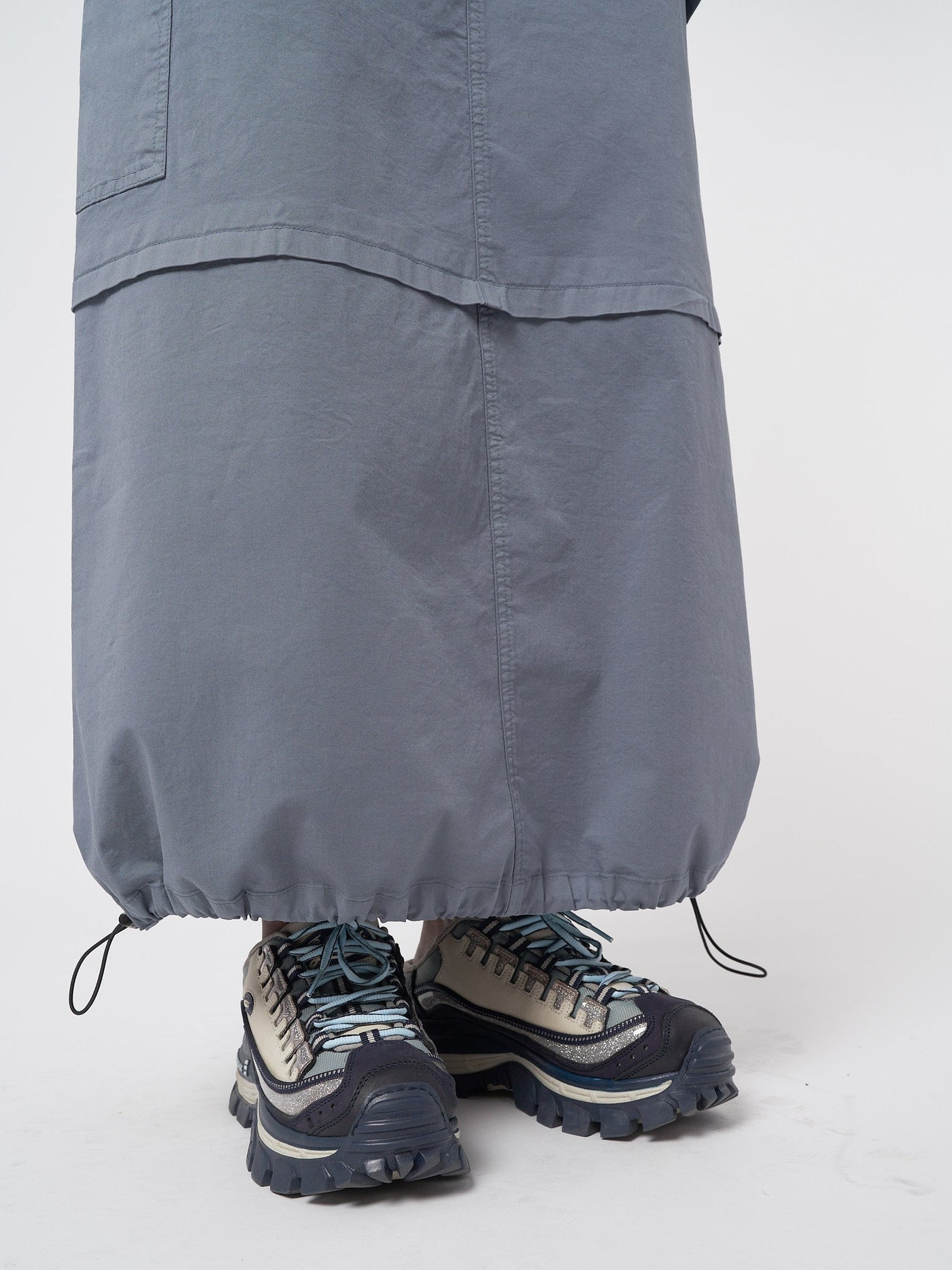 Ruby Stone Blue Maxi Tech Cargo Skirt - Minga EU