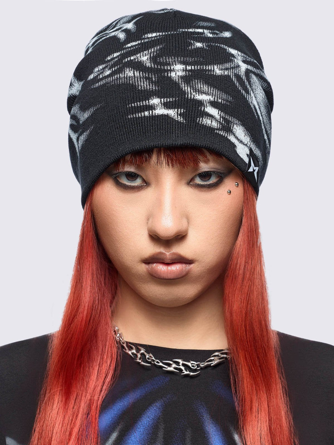COLDF33T – coldf33t Cyber Sigilism Graphic Black Beanie | Minga London x Coldf33t