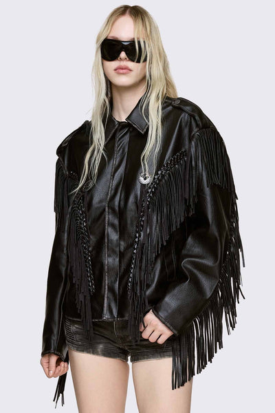 Grunge & Y2K Women's Jackets: Faux Fur, Bombers, Fleece Borgs