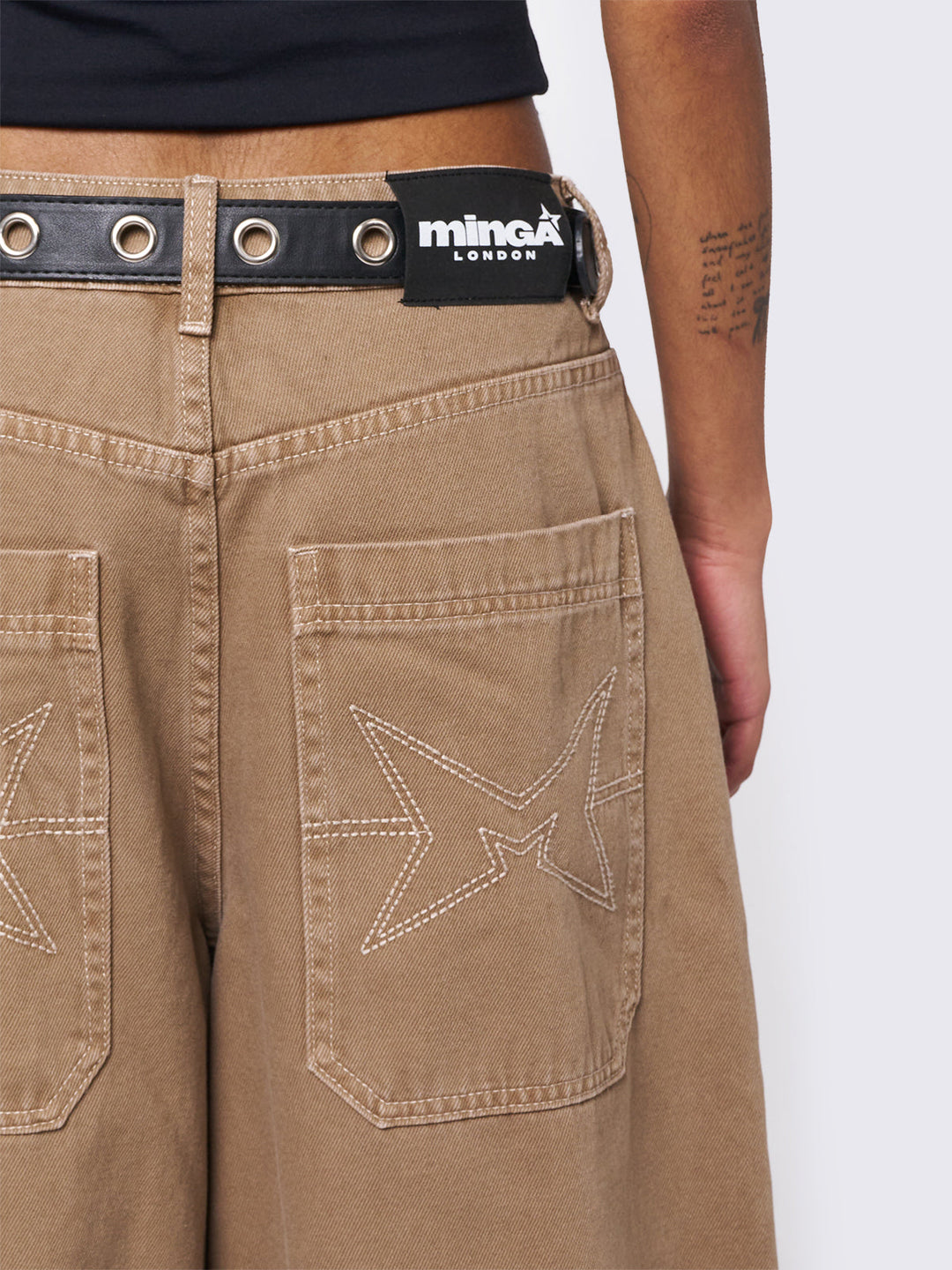 Beige Baggy Wide Leg Pants | Minga London – Minga London US