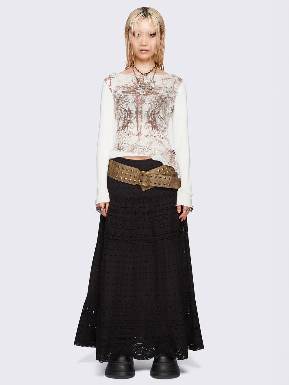 Maxi Skirts | Denim, Ruffle, Mesh & Grunge Styles | Minga