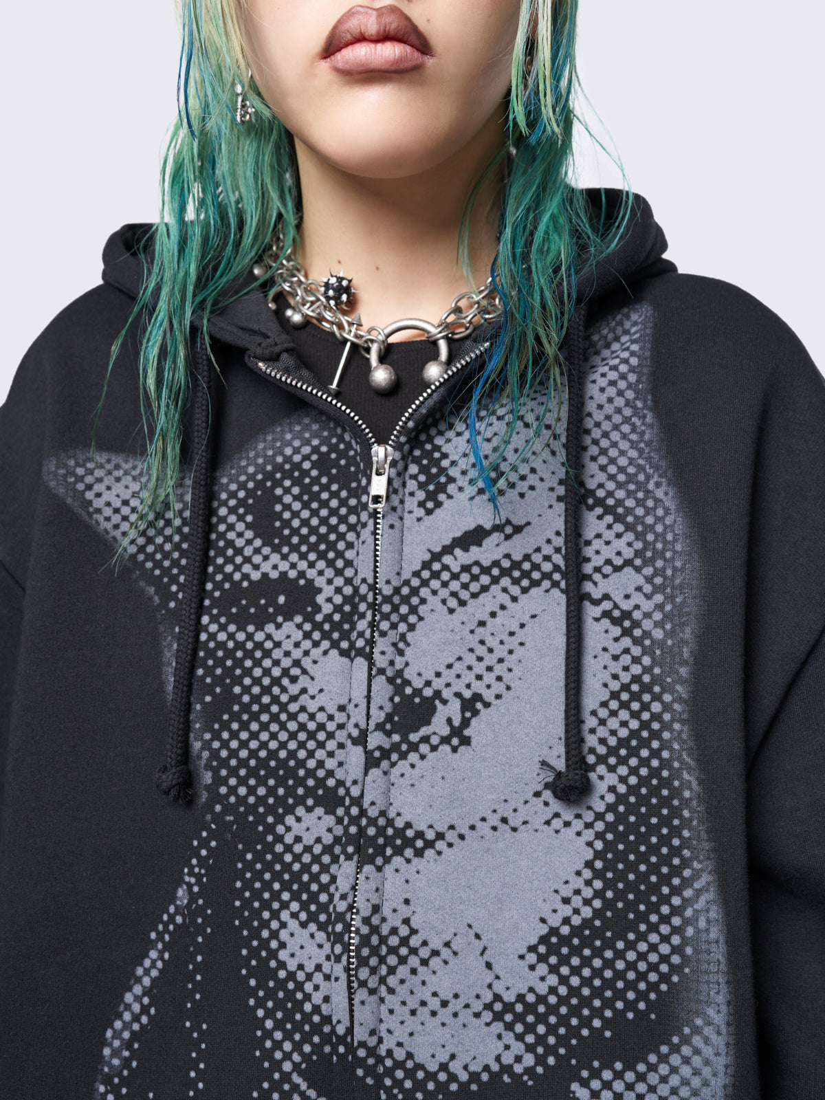 Pixel Kitty Zip Up Hoodie