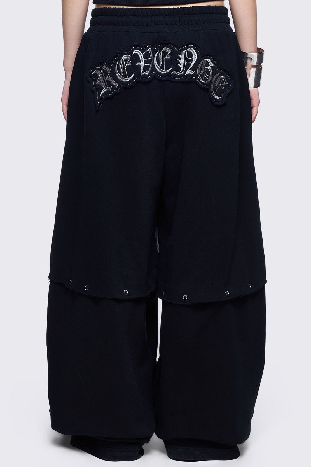 Wide Leg Sweatpants with Studded Cross | Minga London – Minga