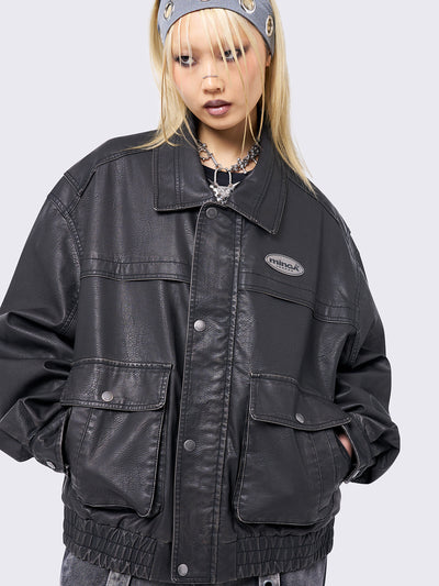 Roxy Black Bomber Jacket