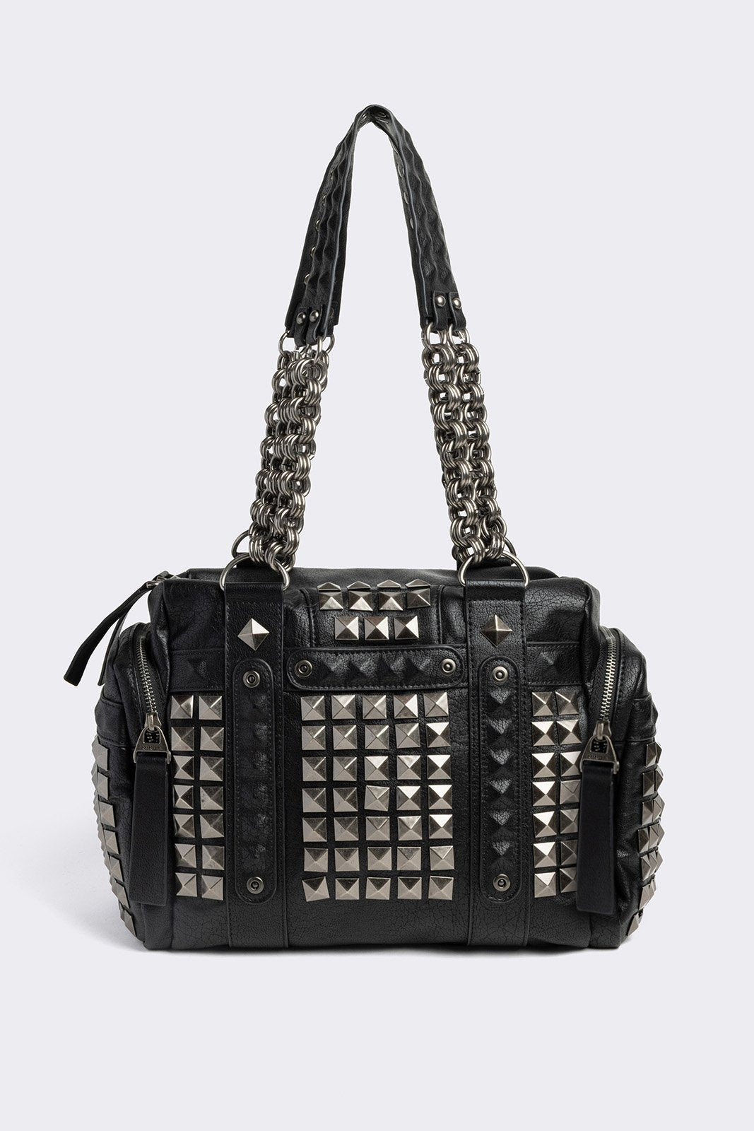 Vegan Faux Leather Studded Shoulder Bag | Minga London