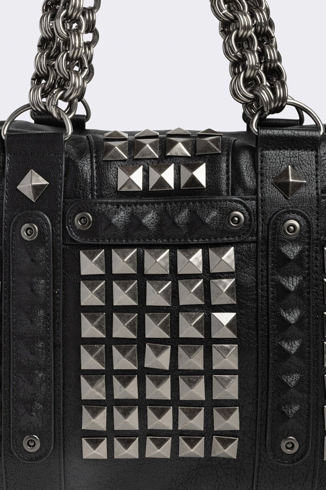 Vegan Faux Leather Studded Shoulder Bag | Minga London