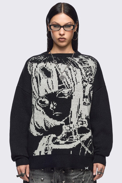 ニット/セーター Melt the lady M nuance logo knit melt the lady Mニュアンスロゴニット ホワイト 完売品の通販 by モ