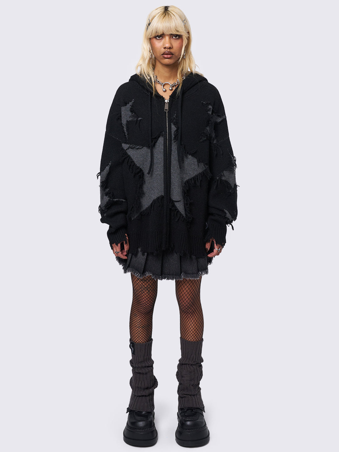 トップス AFB STAR KNIT HOODIE Knitwear – AFB