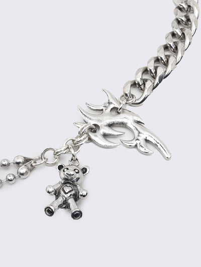 Sweet Dreams Silver Charm Necklace