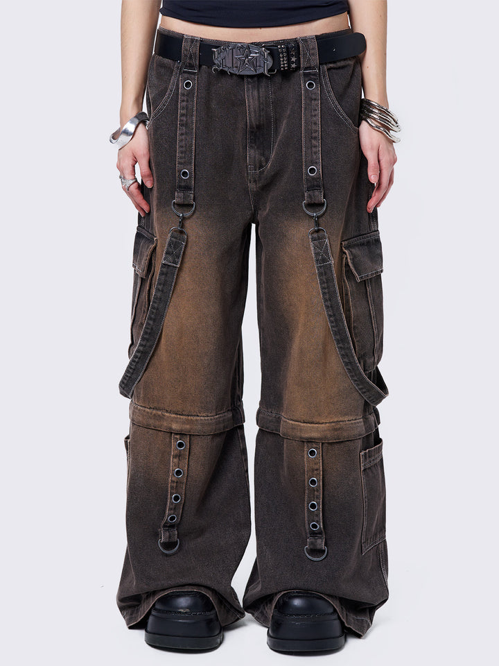 パンツ Minga London TREK CAMO CARGO JEANS Jeans | Baggy, Wide Leg, Graphic & Flare Jeans | Minga