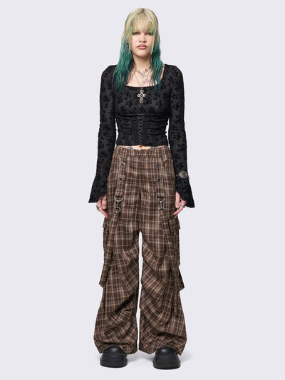 Trek Plaid Cargo Pants