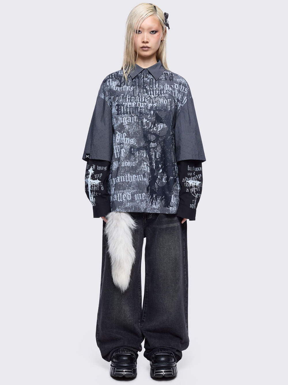 Oversized Shirts & Polos Collection - Grunge, Plaid, Y2K Vibes