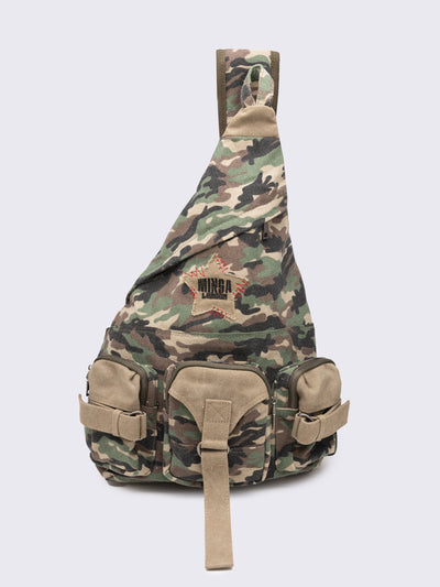 Camo Multi Pocket Sling Bag