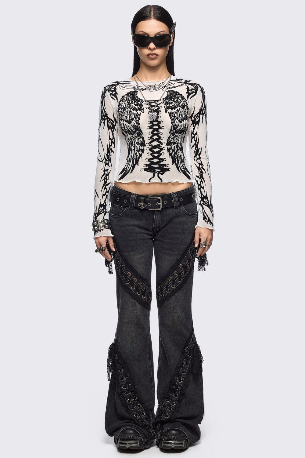 Women's Mesh Tops - Y2K, Grunge & Alt Fashion | Minga London
