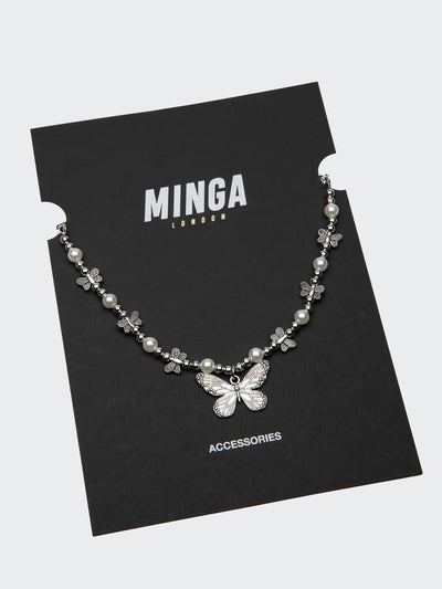 Mythical Butterfly Pearl Necklace - Minga  US