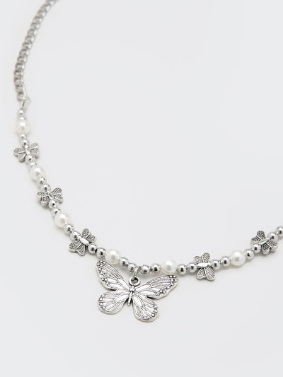 Mythical Butterfly Pearl Necklace