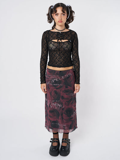 Dahlia Black Shrug & Cami Top Lace Set - Minga  US