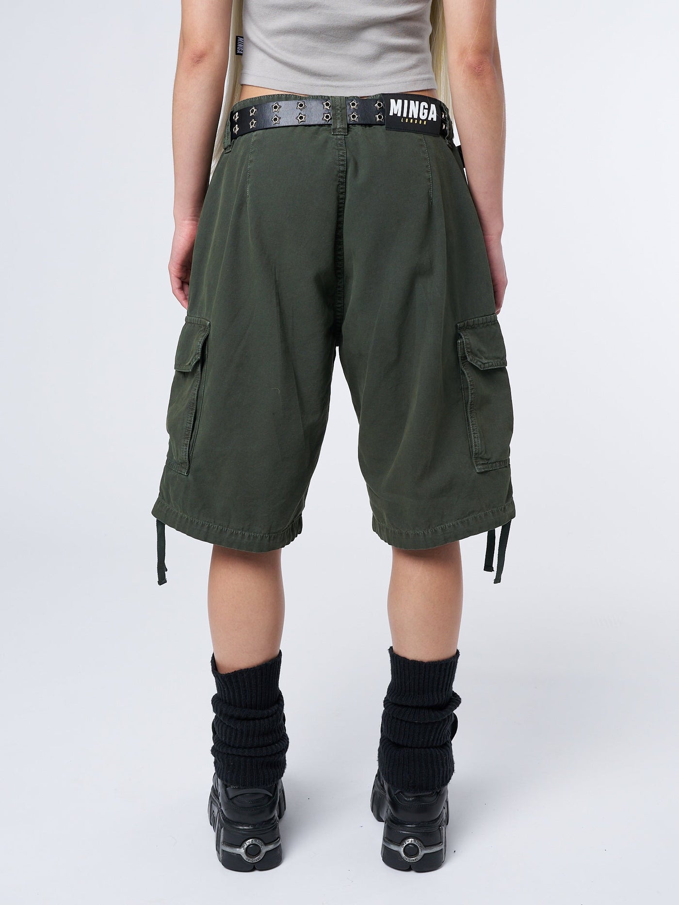 Issa Green Long Cargo Shorts