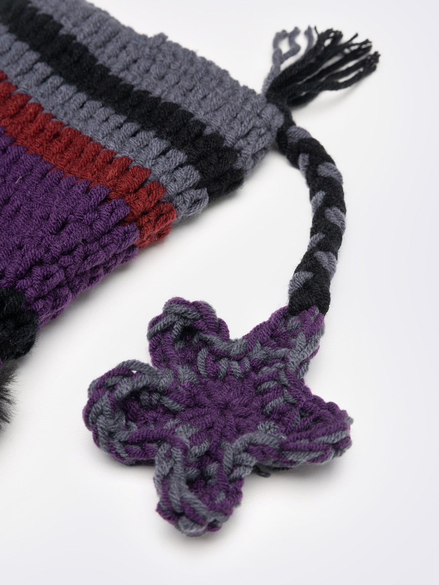 North Star Purple Tie Knit Hat