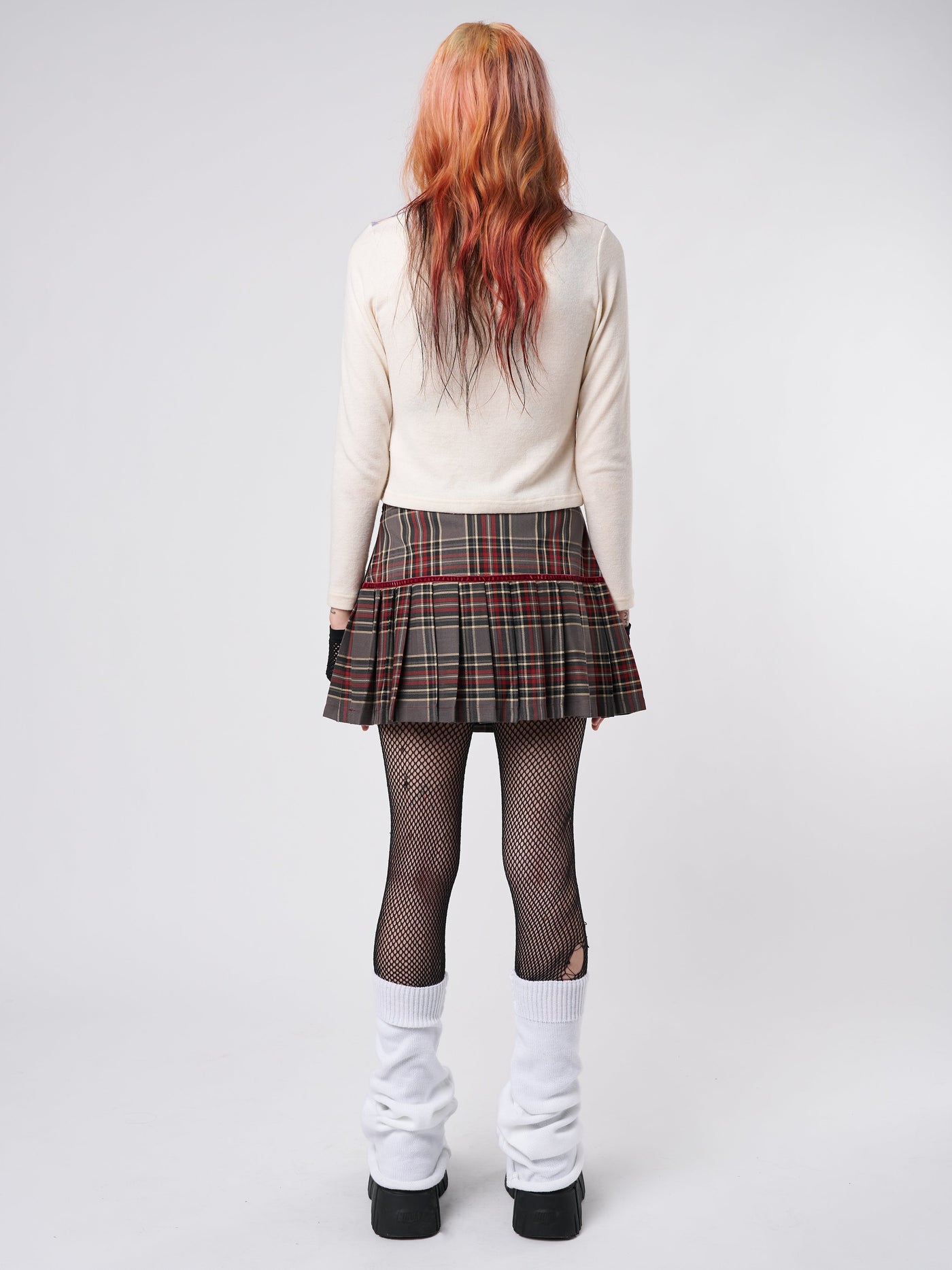 Orla Pleated Tartan Mini Skirt - Minga  US
