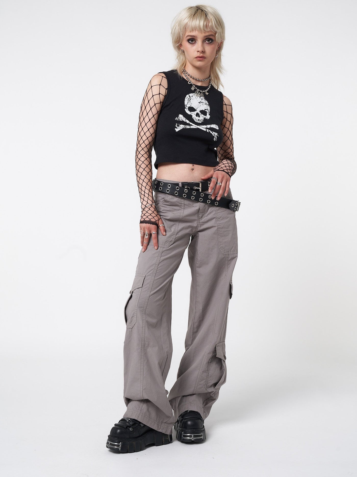 cargo pants grey - women clothes, ckontova