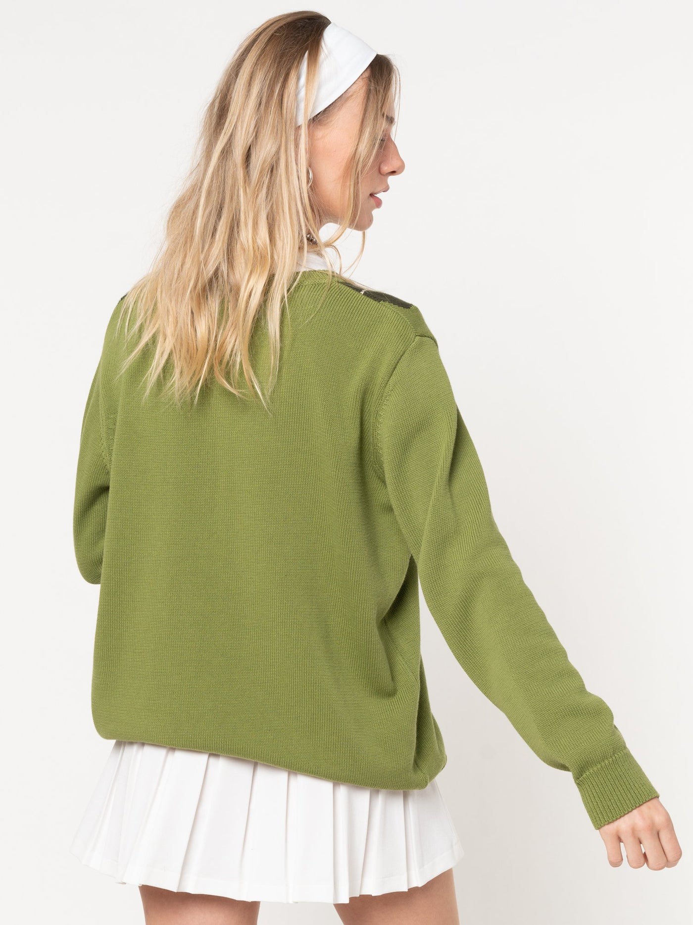 Green Shades Argyle Knitted Jumper