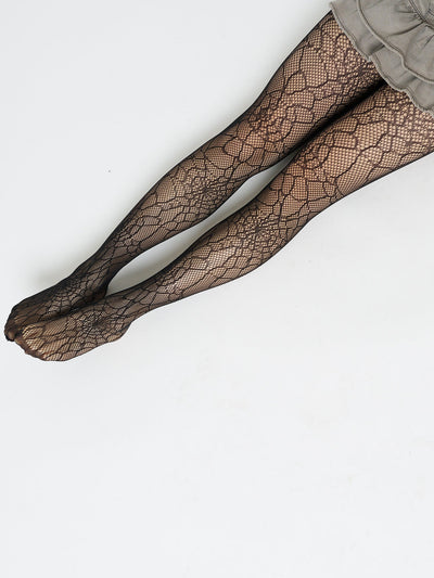 Black Forest Web Patterned Tights