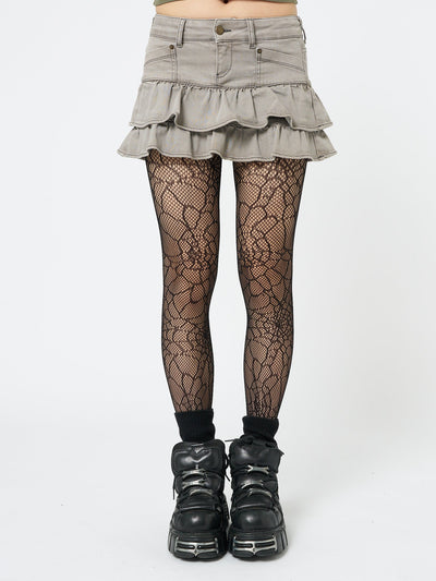Black Forest Web Patterned Tights