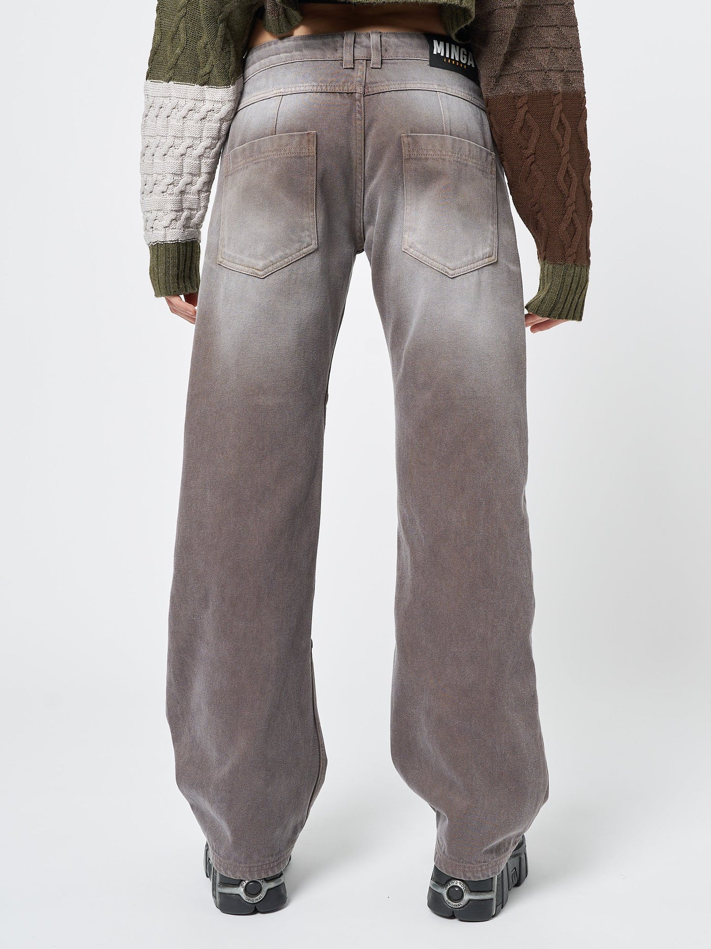 Brew Washed Brown Straight Jeans - Minga  US