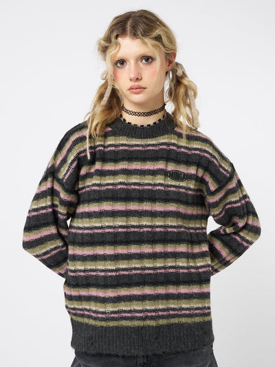 Evelyn Striped Knit Sweater