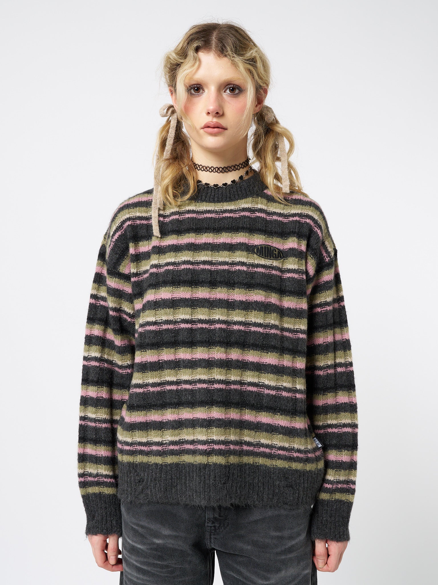 Evelyn Striped Knit Sweater