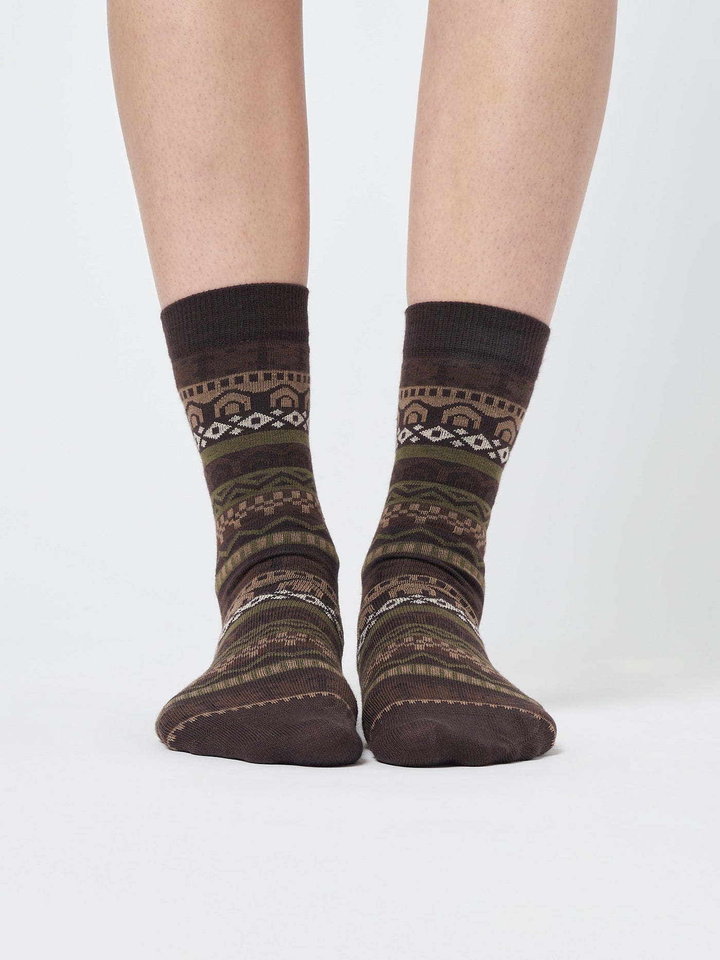 Grandma Jacquard Knit Socks