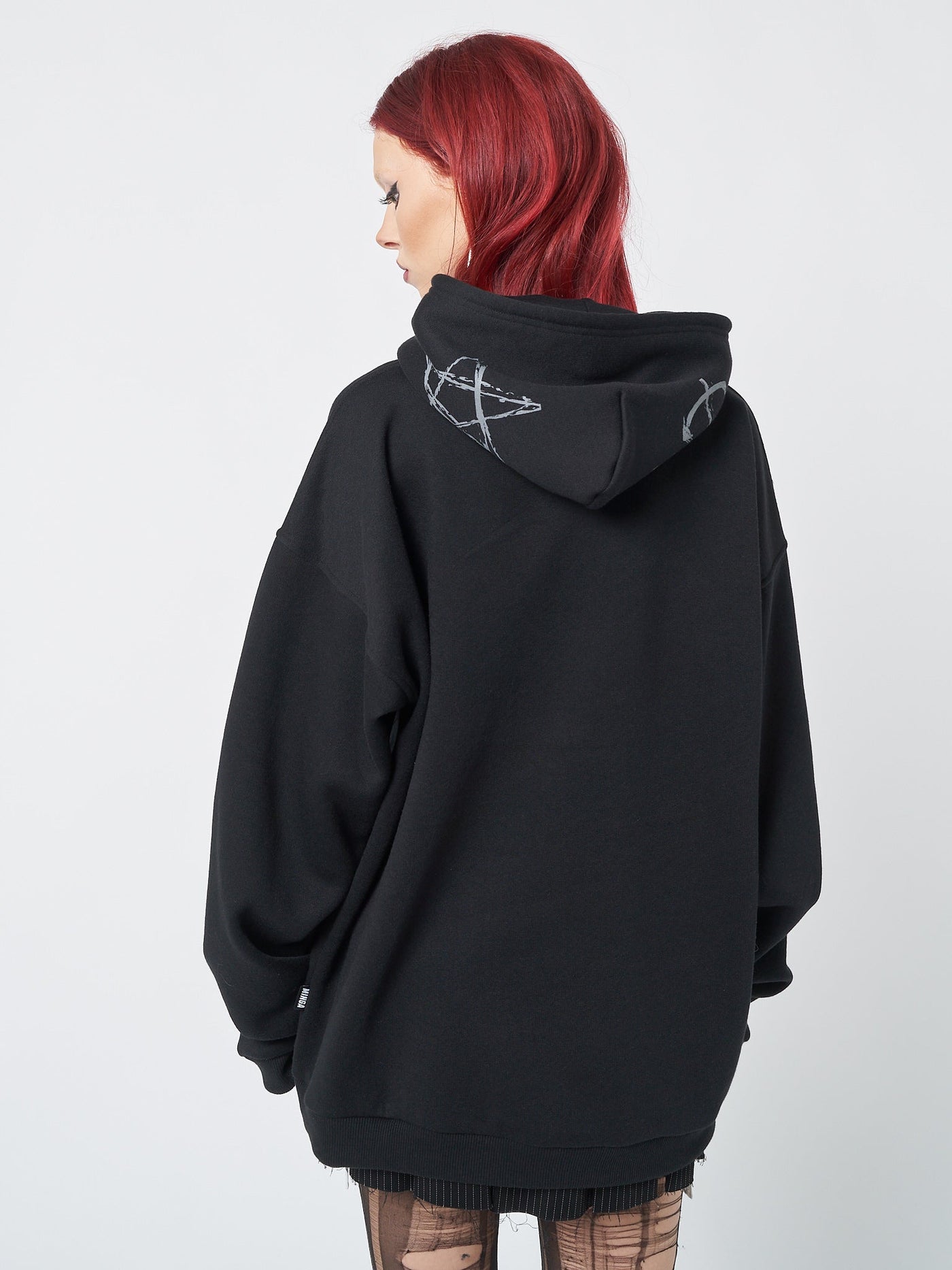 Troublemaker Patches Black Hoodie | Minga London
